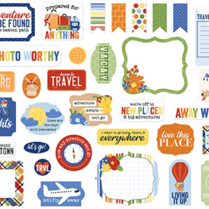 Echo Park Born To Travel Ephemera