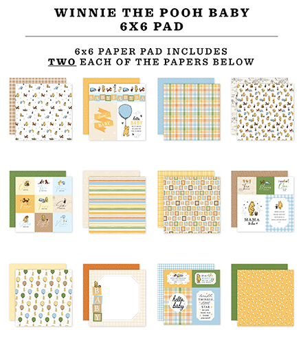 Ep Winnie the Pooh Baby 6X6 Paper Pad