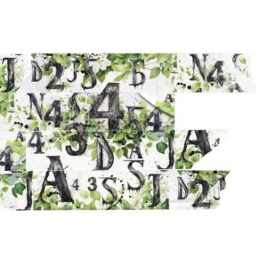 AALL & CREATE WASHI LEAFY ALPHAS