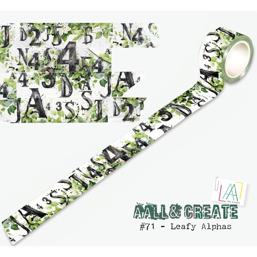 AALL & CREATE WASHI LEAFY ALPHAS