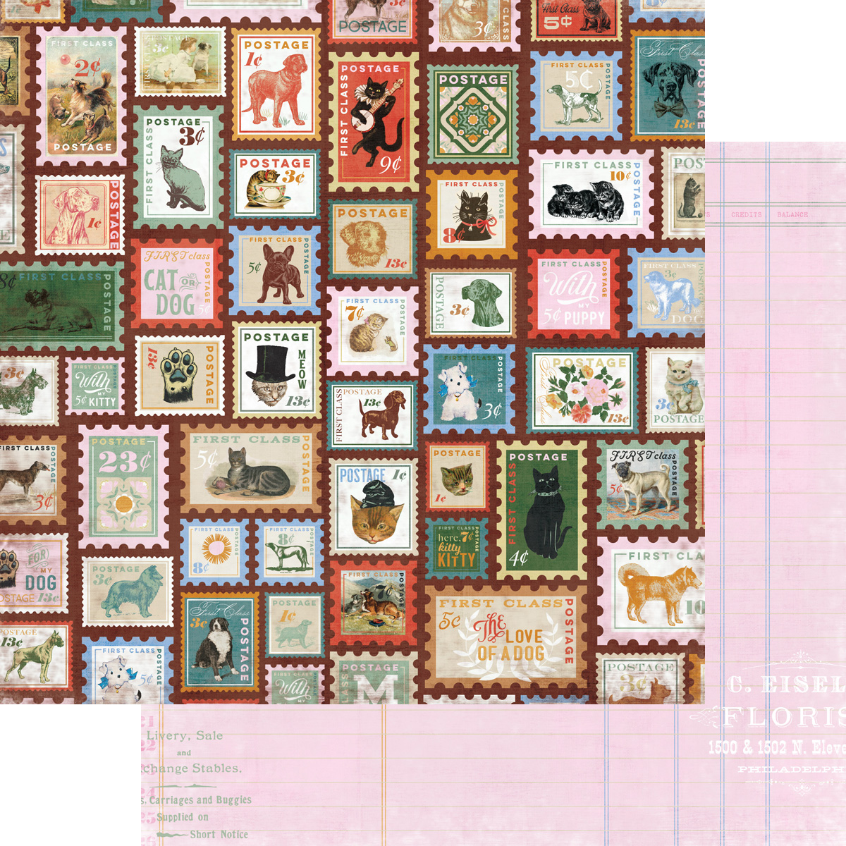 Fancy Pants Spot & Oliver 12X12 Dogs & Cats