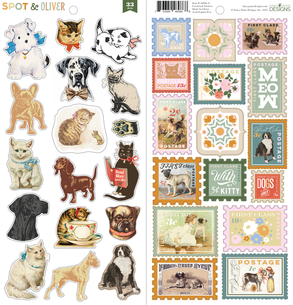 Fancy Pants Spot & Oliver Cardstock Stickers