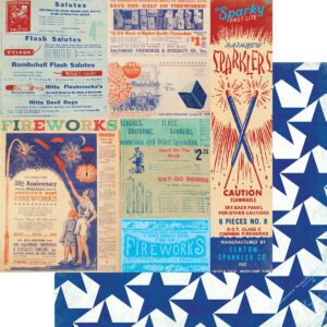 Fancy Pants Fireworks & Freedom 12X12 Fireworks