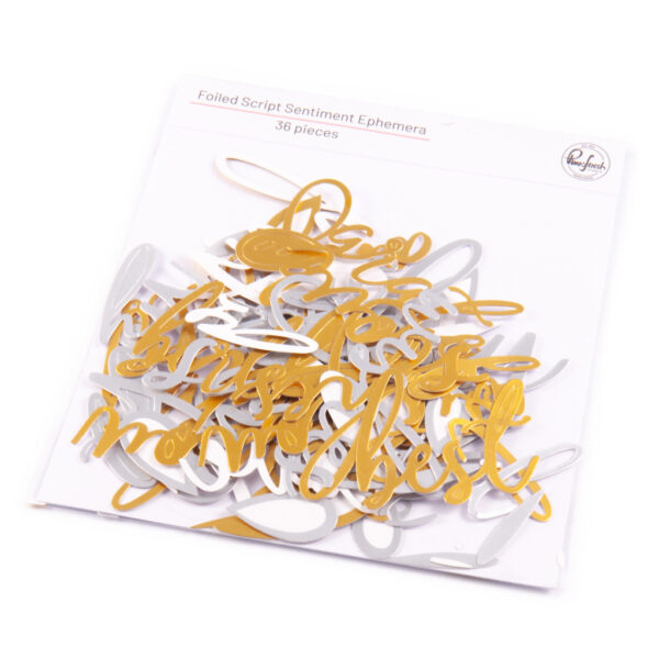 Pinkfresh Foiled Script Sentiment Ephemera