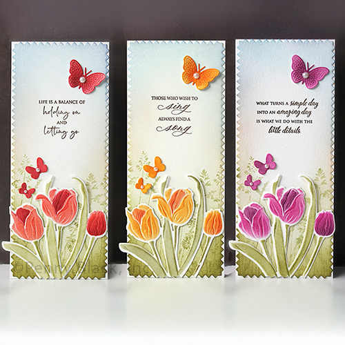 PB Stencil Tulip Trio Layers