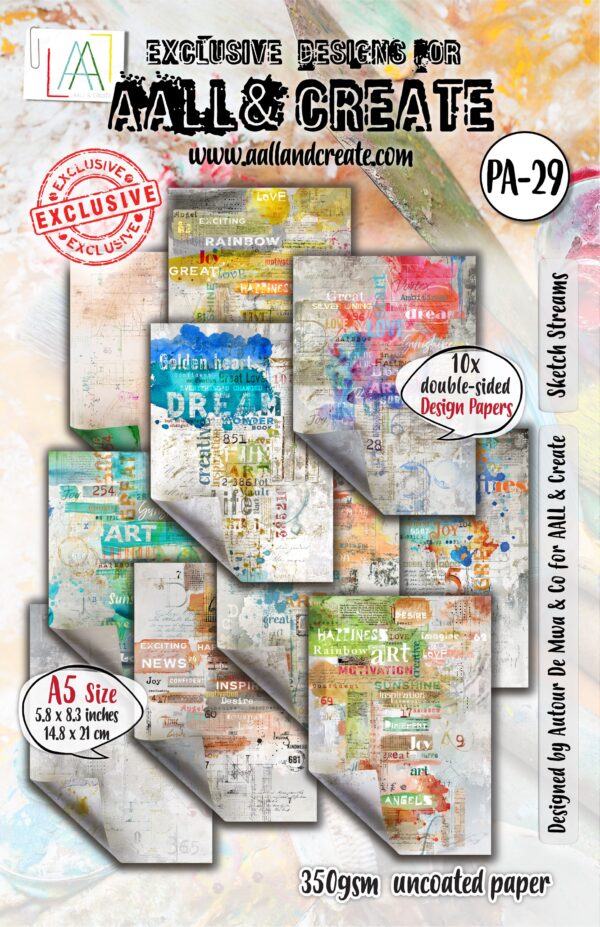 AALL & CREATE A5 PAPER SKETCH STREAMS AALL & CREATE A5 PAPER SKETCH STREAMS