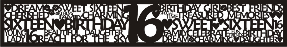 Petticoat Parlor Birthday Border 16