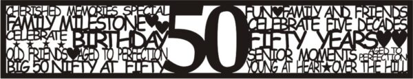 Petticoat Parlor Birthday Border 50