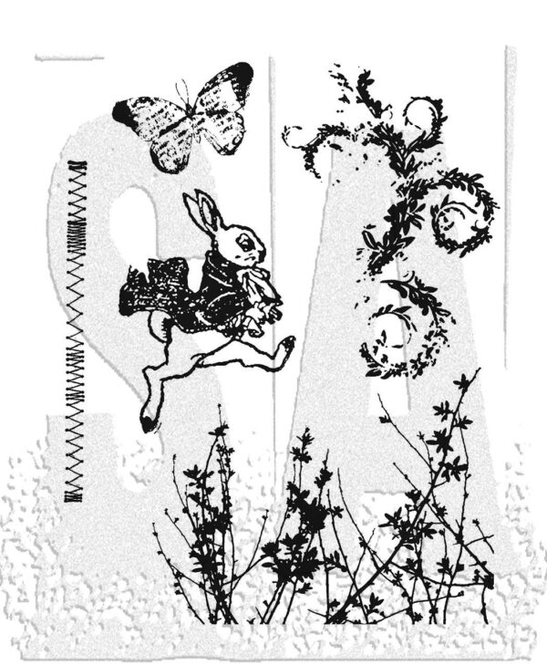 Art Gone Wild Tim Holtz Stamp Spring Sprung
