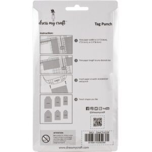 DRESS MY CRAFT PUNCH TAG ROUNDED