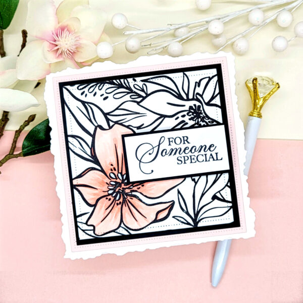 LDRS Stamp in the Garden Background