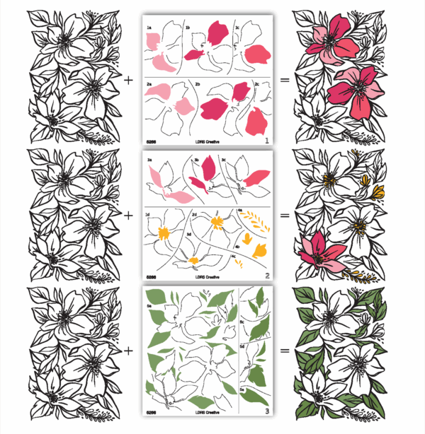 LDRS Stencil in the Garden