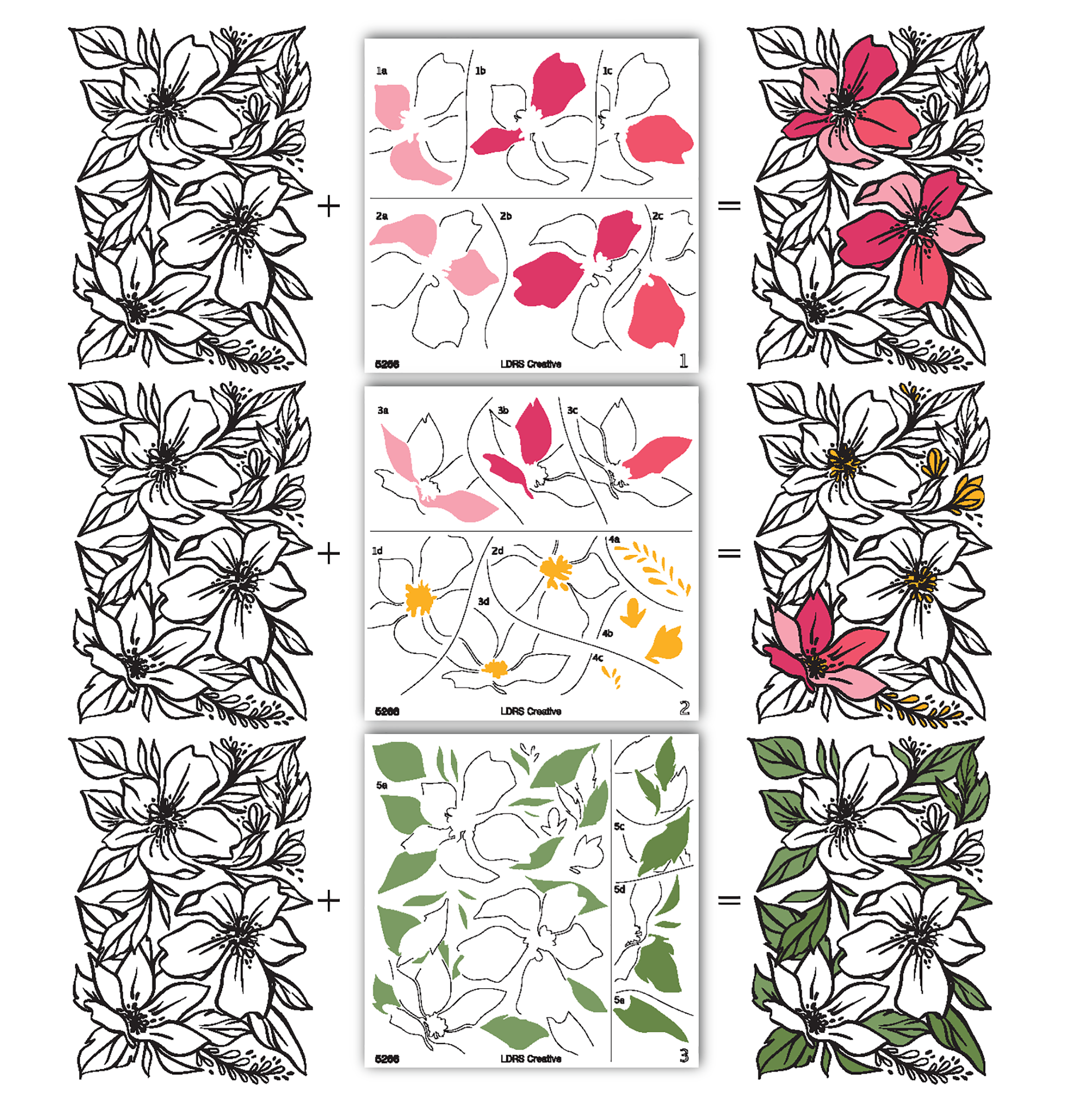 LDRS Stencil in the Garden