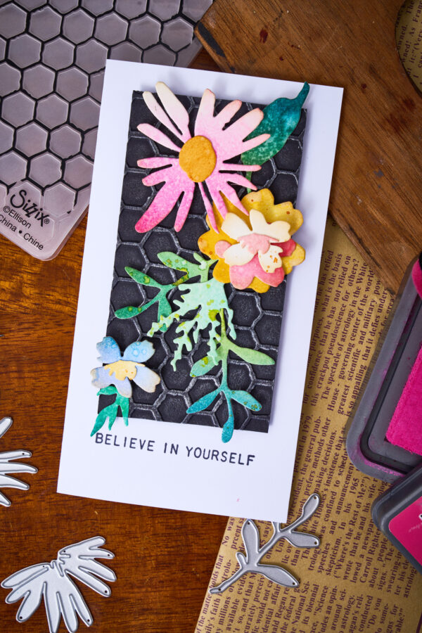 Sizzix 2D TF Embossing Folder w/11PK Thinlit Set Vault Side-order Floristry By Tim Holtz