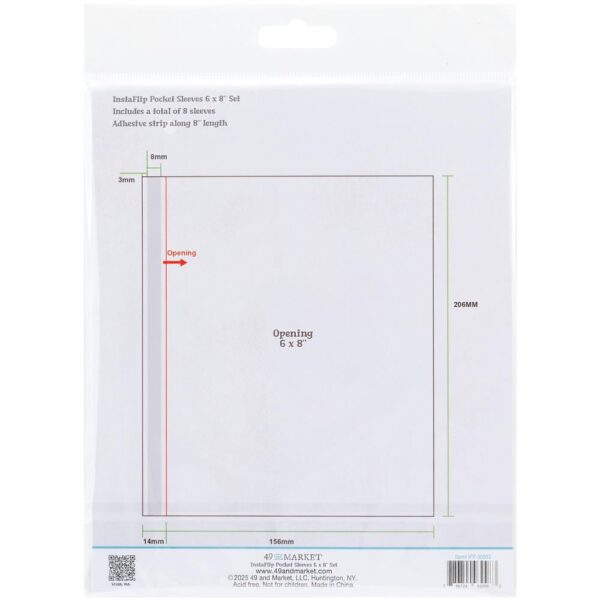 49 & MARKET INSTA FLIP POCKET SLEEVES 6X8