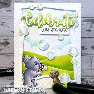 Whimsy Die Bear Bubbles