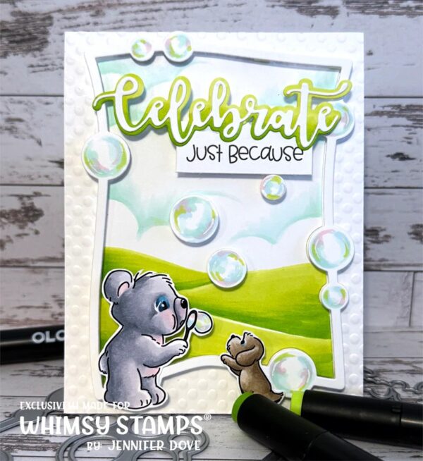 Whimsy Die Bear Bubbles