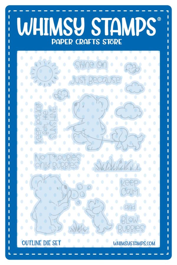 Whimsy Die Bear Bubbles Whimsy Die Bear Bubbles