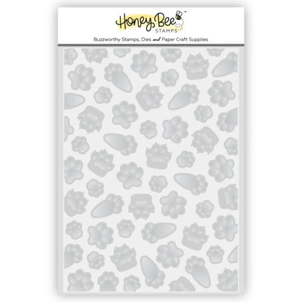Honey Bee 3D Emboss FLDR Paw Prints Honey Bee 3D Emboss FLDR Paw Prints