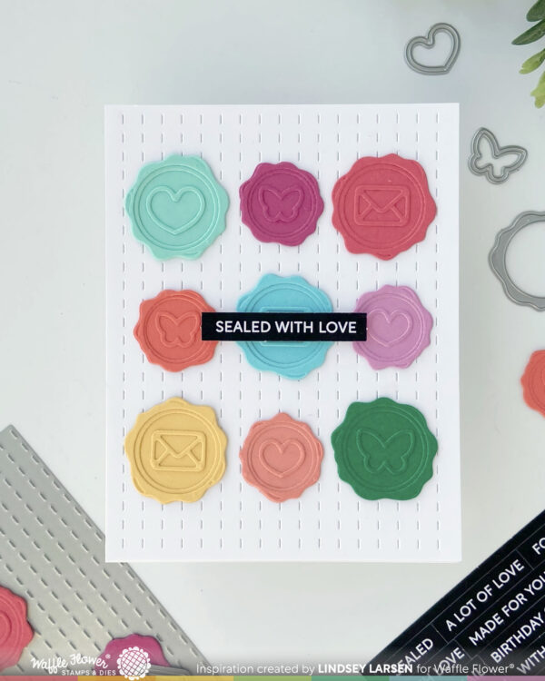 Waffle Flower Die Wax Seal Trio
