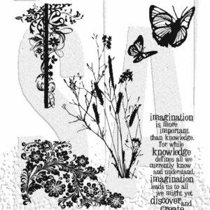 Art Gone Wild Tim Holtz Stamp Nature's Discovery
