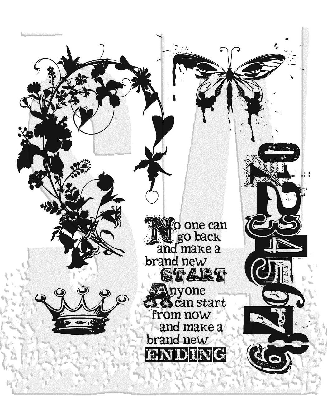 Art Gone Wild Tim Holtz Stamp Fairytale Frenzy
