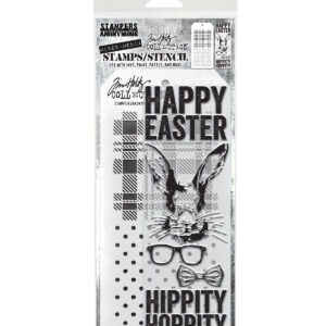 Art Gone Wild Tim Holtz Stamp/Stencil Hipster Bunny