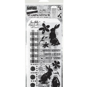 Art Gone Wild Tim Holtz Stamp/Stencil Spring Shadows