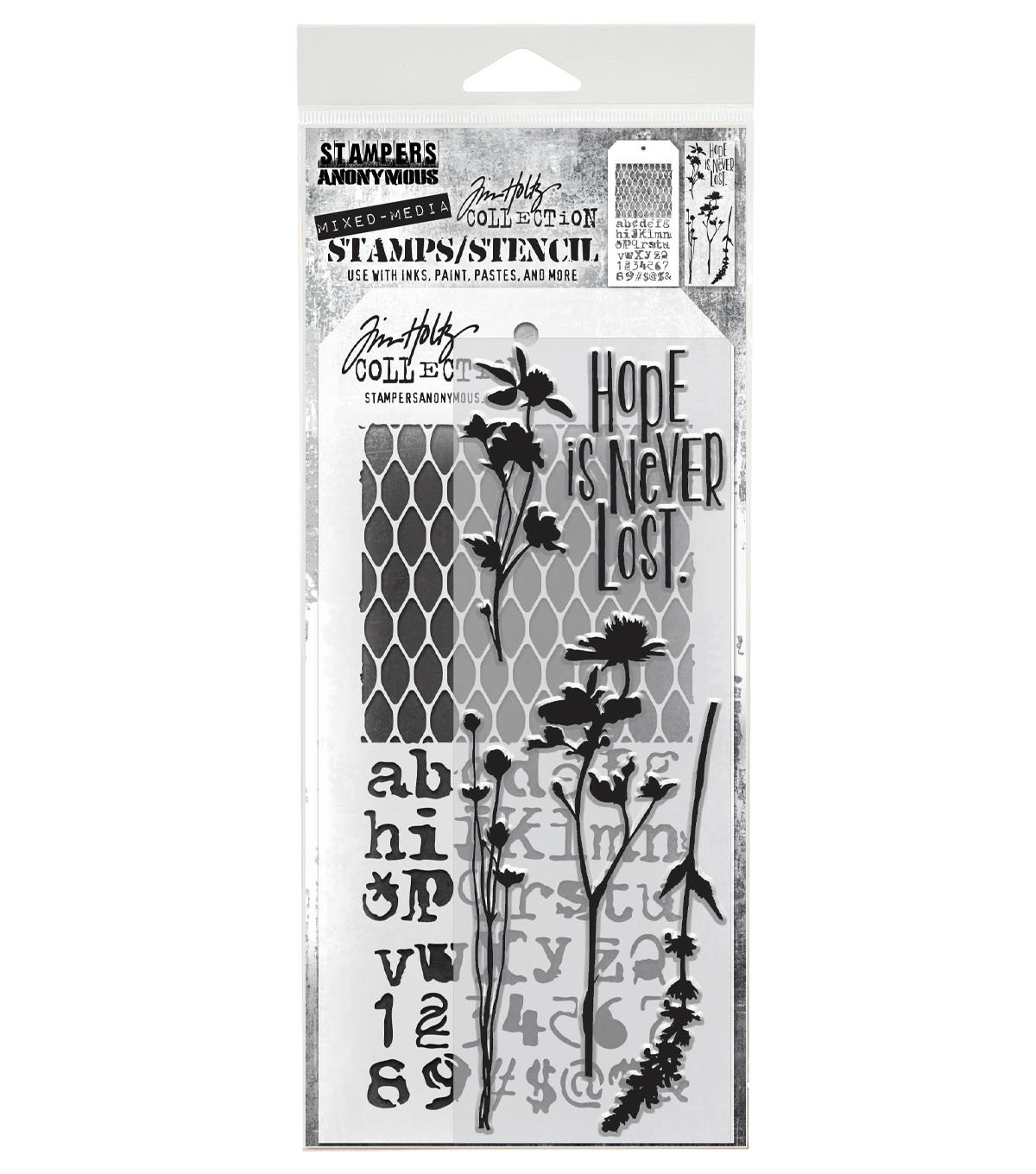 Art Gone Wild Tim Holtz Stamp/Stencil Mixed Media #21