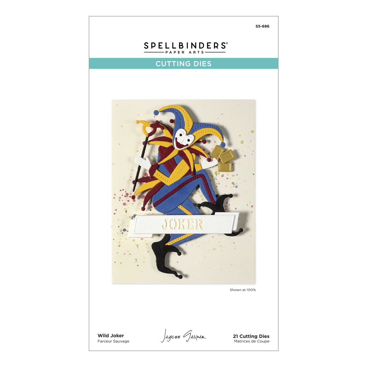 Spellbinders Wild Joker Etched Dies From the Wild Joker By Jaycee Gaspar