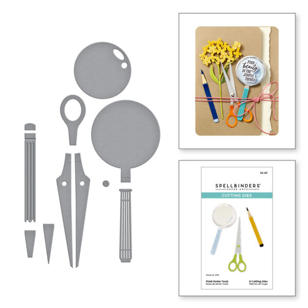 Spellbinders Field Notes Tools Etched Dies From the Field Notes Collection
