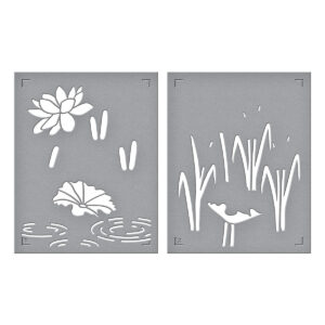 Spellbinders Lily Pad Stencil From the Jump For Joy Collection
