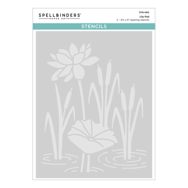 Spellbinders Lily Pad Stencil From the Jump For Joy Collection