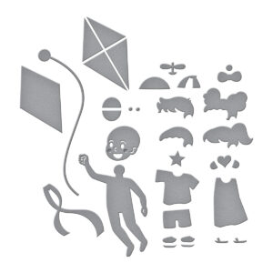 Spellbinders Up and Away Etched Dies From the Sky's the Limit Collection By Simon Hurley