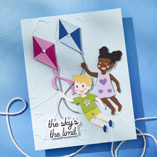 Spellbinders Up and Away Etched Dies From the Sky's the Limit Collection By Simon Hurley