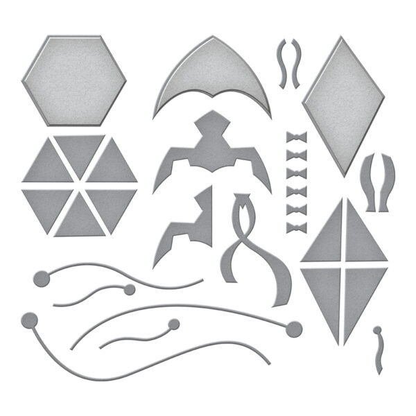 Spellbinders Fly A Kite Etched Dies From the Sky's the Limit Collection By Simon Hurley
