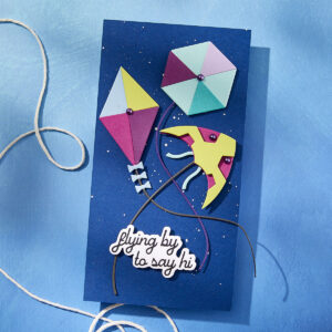 Spellbinders Fly A Kite Etched Dies From the Sky's the Limit Collection By Simon Hurley