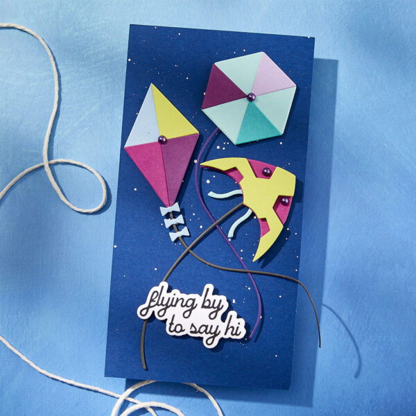 Spellbinders Fly A Kite Etched Dies From the Sky's the Limit Collection By Simon Hurley