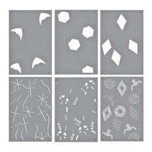 Spellbinders Layered Flying Kites Stencil From the Sky's the Limit Collection By Simon Hurley