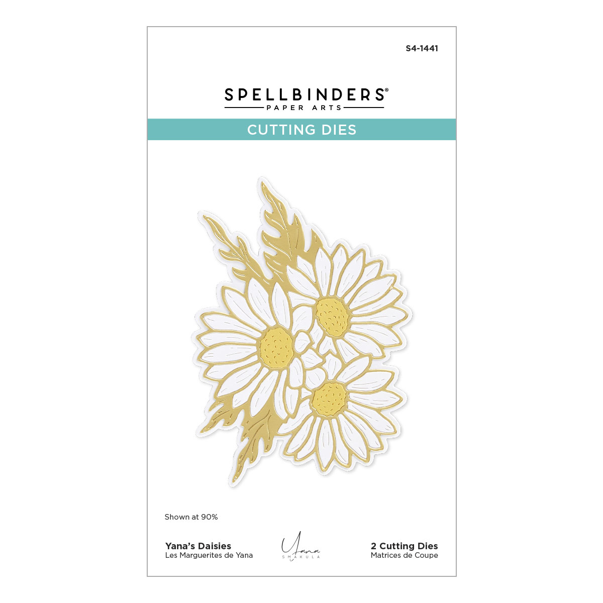 Spellbinders Yana's Daisies Etched Dies From the Yana's Daisies Collection By Yana Smakula