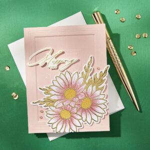 Spellbinders Molded Frame 3D Embossing Folder From the Yana's Daisies Collection By Yana Smakula