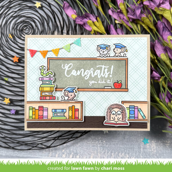 Lawn Fawn Stencil Simply Celebrate Hangouts