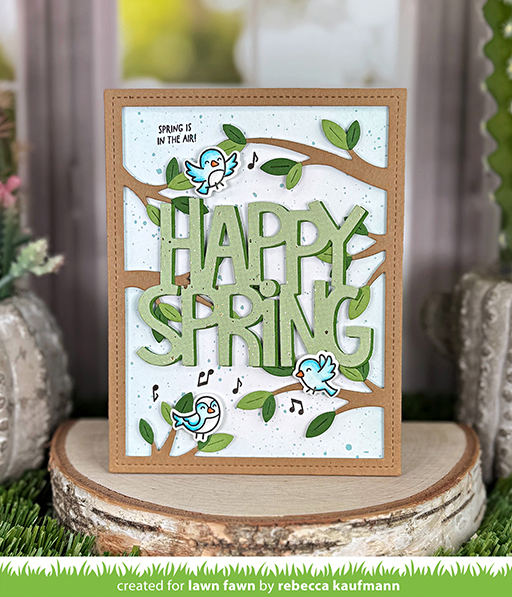 Lawn Fawn Die Tree Branches Backdrop: Portrait