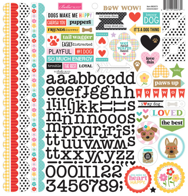 BB Bow Wow 12X12 Bow Wow Stickers BB Bow Wow 12X12 Bow Wow Stickers
