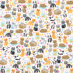 BB Meow 12X12 Cats Live Here