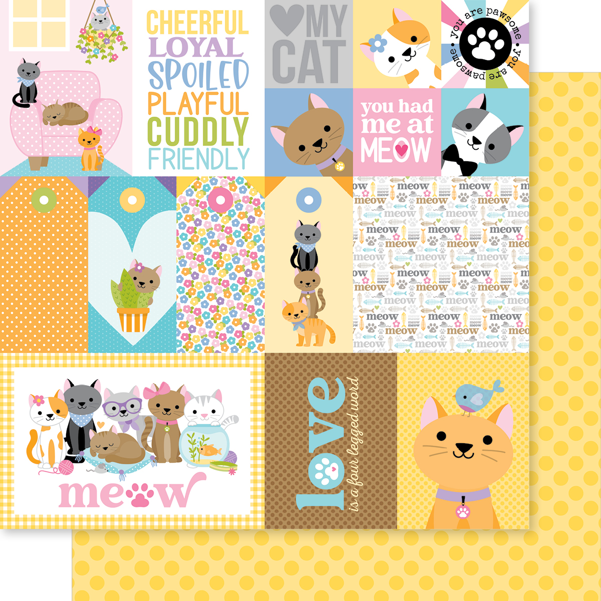 BB Meow 12X12 Meow Daily Details