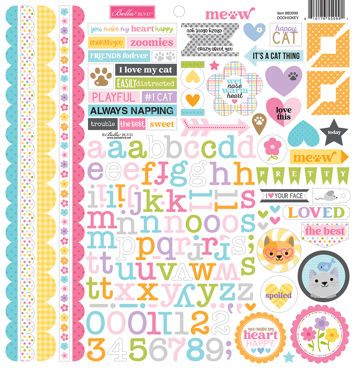 BB Meow Doohickey Stickers