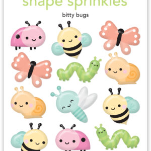 Doodle Butterfly Kisses Shape Sprinkles Bitty Bugs
