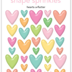 Doodle Butterfly Kisses Shape Sprinkles Hearts A-flutter
