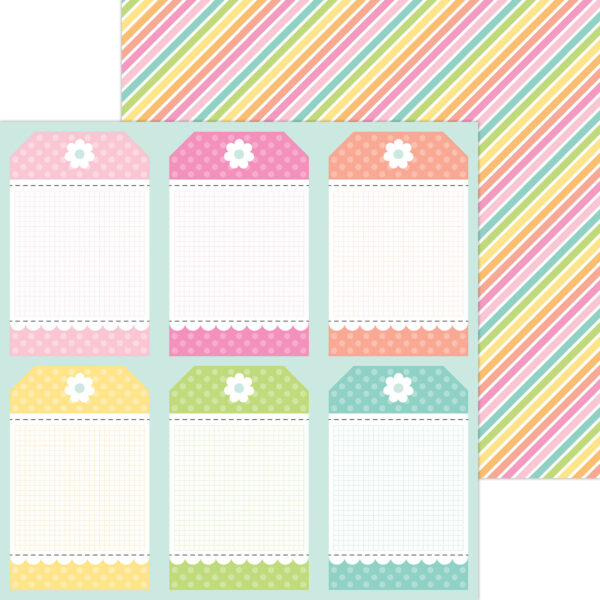 Doodle Butterfly Kisses 12X12 Happy Thoughts